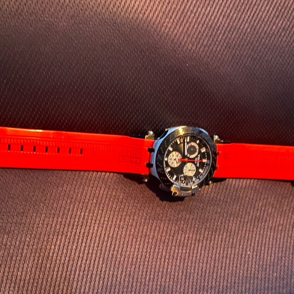Lightly used tissot red watch
